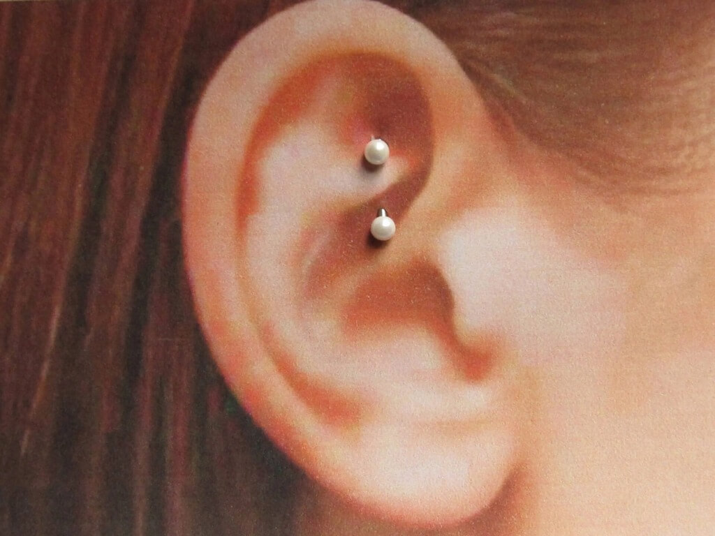 Rook Piercing $85.00 includes jewelry at Iron Palm Tattoos & Body Piercing In Downtown Atlanta.