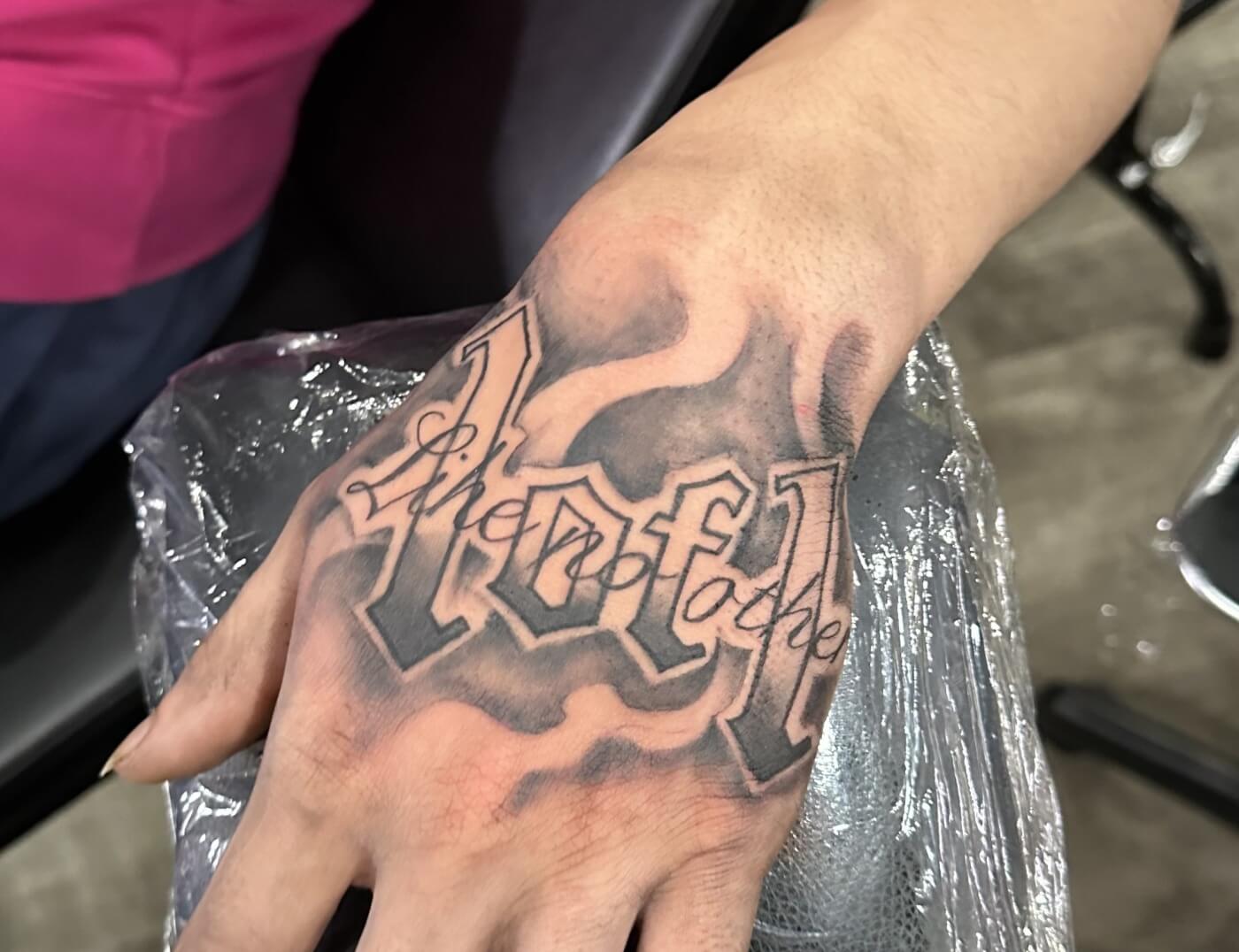 "Laughing Out Freaking Loud" (Like No Other) Tattoo By The Artist Choze At Iron Palm Tattoos In Atlanta GA. Call 404-973-7828 or stop by for a free consultation. Walk-Ins are welcome.