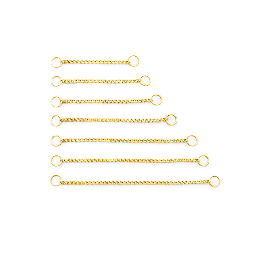„Tilum“ 14kt geltono aukso vienguba grandinėlė – rinkinio ilgis