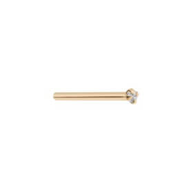 Tilum 18g 14kt Yellow Gold Fishtail with Prong-Set Jewel - Price Per 1