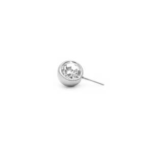 Tilum Titanium 90° Jeweled Threadless Ball Top — Price Per 1