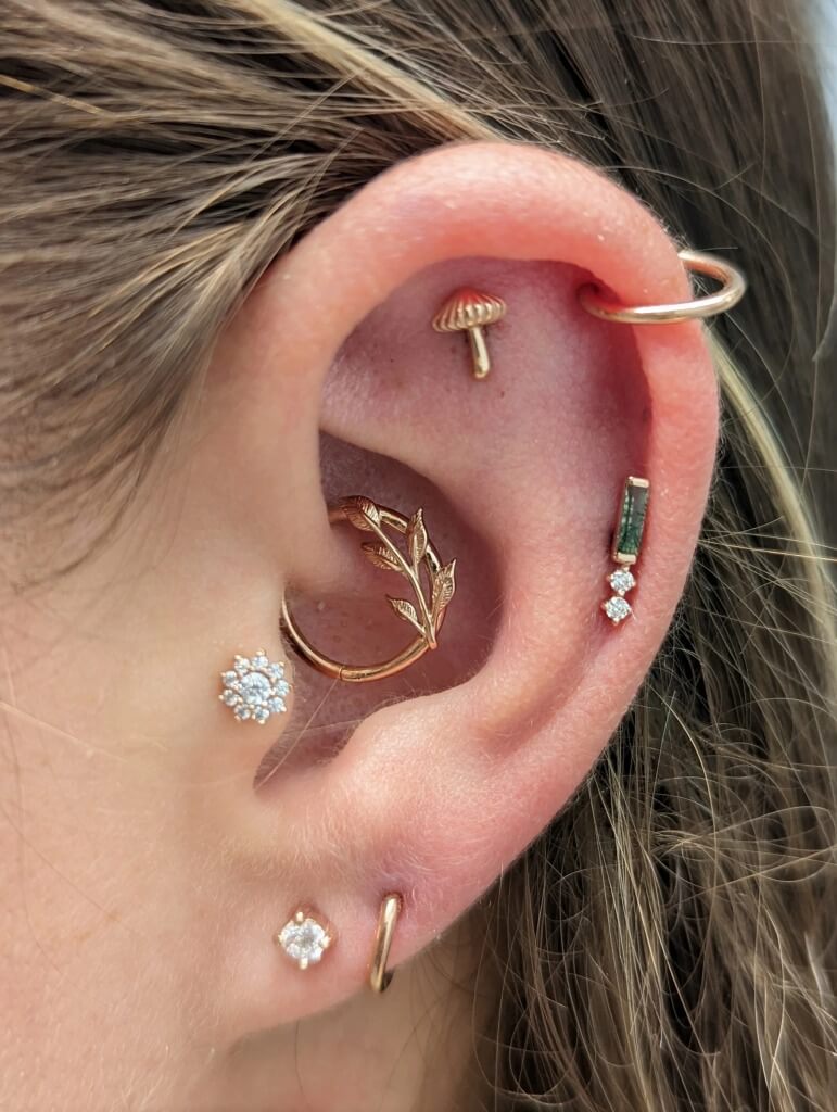 Orbital Body Piercing At Iron Palm Tattoos is .00 and includes jewelry with the service. Our Body piercing shop is in downtown Atlanta. Call 404-973-7828 or walk in for a free consultation.