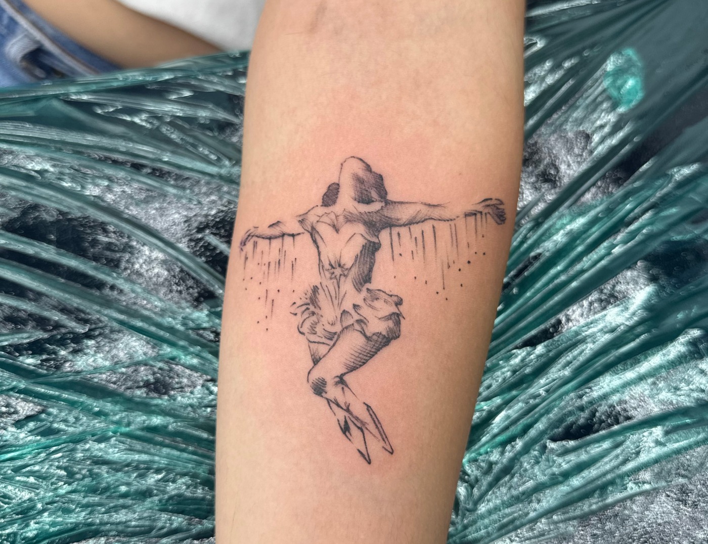 Woman Ballerina Black & Gray Realism Tattoo By Choze At Iron Palm Tattoos. Female ballerina or dance tattoos symbolize grace & femininity. Ballet is considered the most elegant form of dance. We're open late night most nights until 2AM. Call 404-973-7828 or stop by for a free consultation.