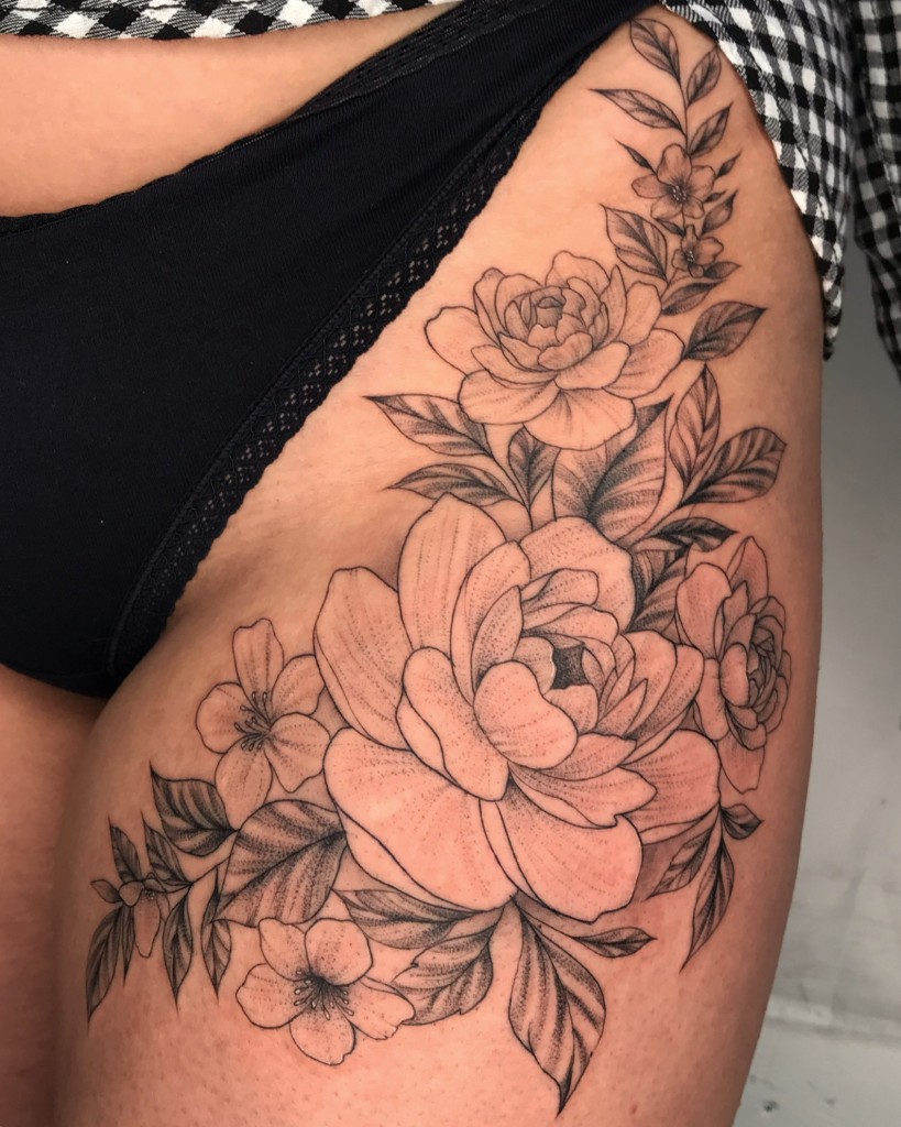 Lotus Flower Fine Line Blackwork Tattoo by Rene Cristobal, a guest artist at Iron Palm Tattoos. Lotus flowers are popular and aesthetic designs for women. Rene comes to us from Vision Tattoo Studio in Concepcion, Chile. He is available for booking Sept 11th, 2023. Call 404-973-7828 or stop by for a free consultation. Walk Ins are welcome.