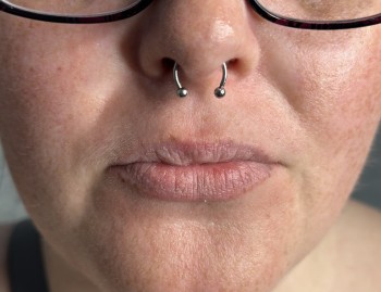 Septum Body Piercing By Khem At Iron Palm Tattoos. Khem is the resident master piercer at Iron Palm Tattoos. Septum piercings started as a sign of rank or spiritual leadership. However since the 1960s they were seen as a sign of counter-culture. Septum piercings at Iron Palm include jewelry with the service. Call 404-973-7828 or stop by for a free consultation. Walk Ins are always welcome.