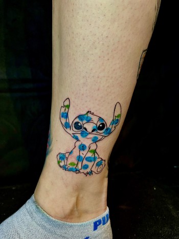 Stich Anime Tattoo By Morana, a guest tattoo artist at Iron Palm Tattoos in Atlanta, Georgia. Stich is main character from the popular anime movie "Lilo & Stitch". Morana comes to us from Iron & Ink tattoo studio in Atlanta, Georgia. She's available for booking September 23rd - 27th. Call 404-973-7828 or stop by for a free consultation.