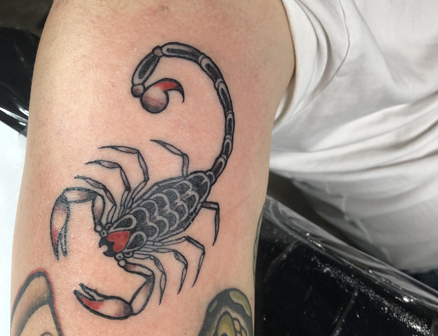 Cap Bagong Tatu Studio - Borneo scorpion tattoo. Usually used by men, wear  by Dayak warrior as a protection in battle. Made by hand tapping, inked by  @vincentwhisnu assisted by @henuromanto, for @