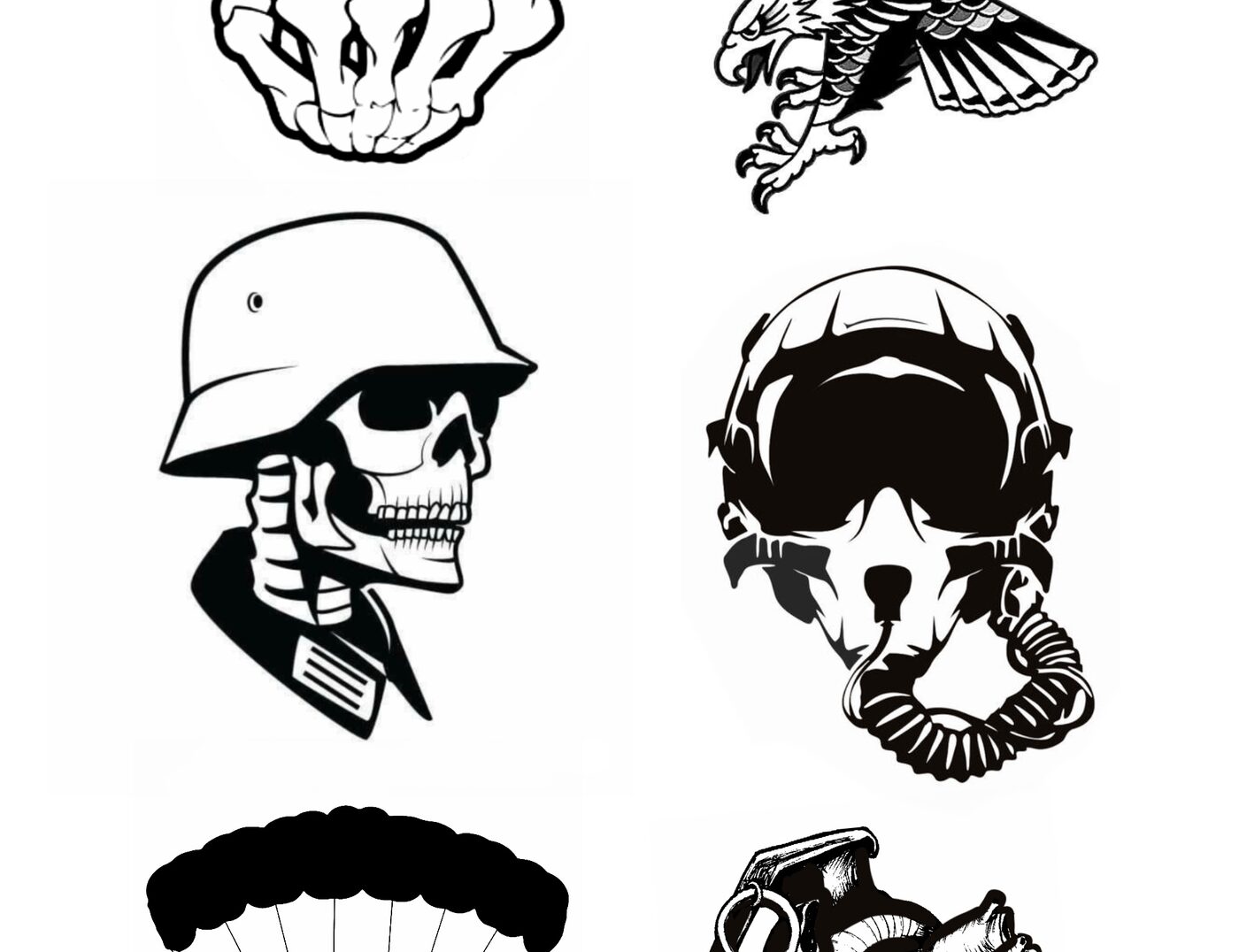 Military Flash Tattoo By Rene Cristobal. Purchase any of these tattoos online or in shop and walk in whenever you are ready to have it inked!