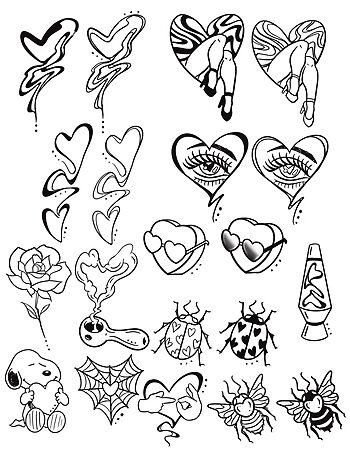 Tattoo Flash For Valentines Day 2024 By Funk Tha World. We like it. Funky hearts for every valentine. These are cute images Funk created for the upcoming Valentines Day tattoo & body piercing special this Valentine's day. Call 404-973-7828 or stop by for a free consultation. Walk-Ins are welcome.