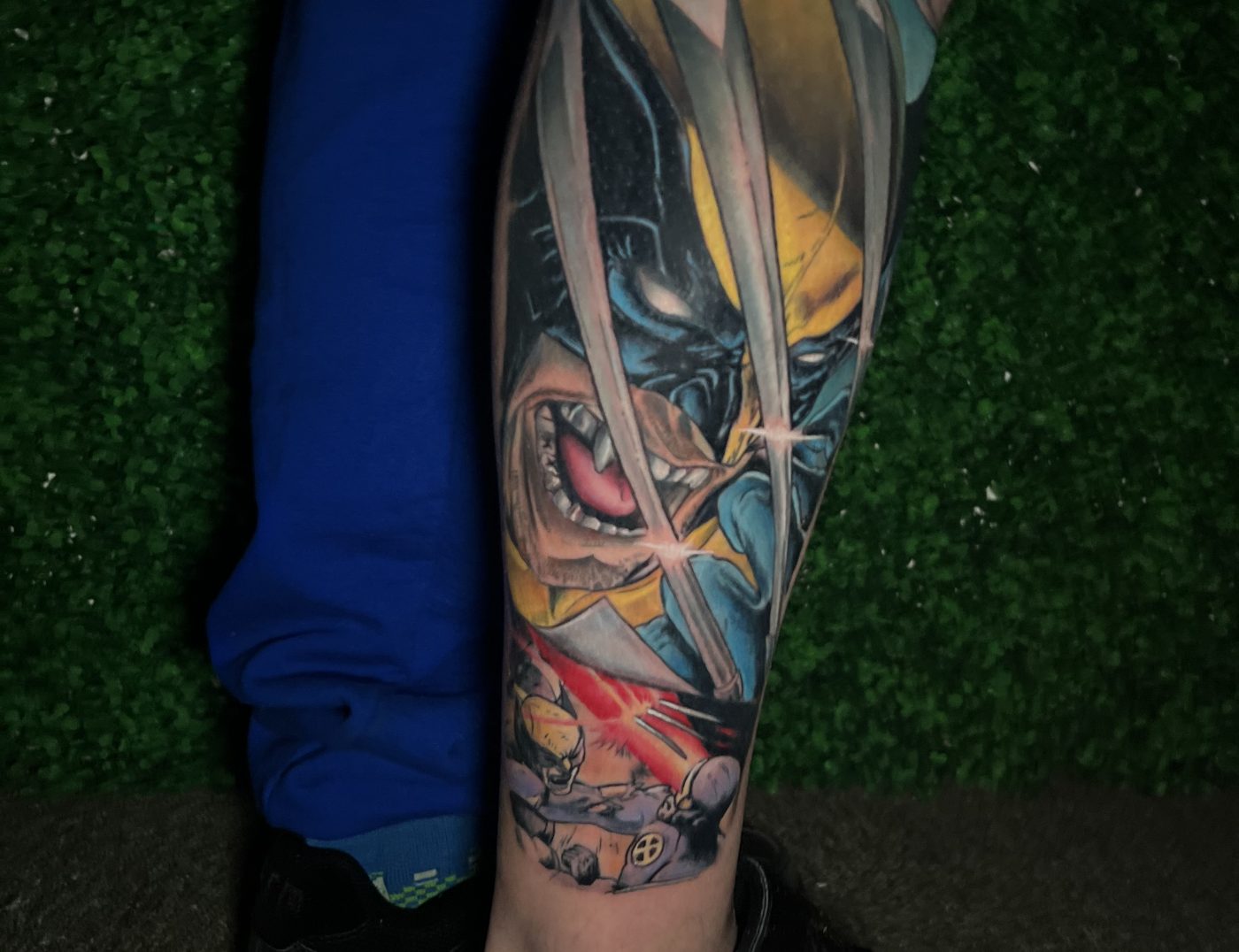 Wolverine X-Men Anime Tattoo By DB Wyte. DB Wyte is a tattoo artist at Iron Palm Tattoos. James Howlett, AKA Logan, AKA Wolverine is a world famous fixational character in the X-Men comic universe by Marvel. The member of the X-Men symbolizes strength, rejuvenation, and fearlessness to many. Irregardless we love it because Anime tattoos always look cool.