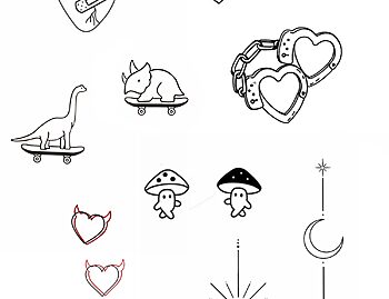 Valentines Day Tattoo Flash #1 By Rene Cristobal. Rene made tattoos both Valentine's day lovers and haters will like. The broken heart is pretty cool.